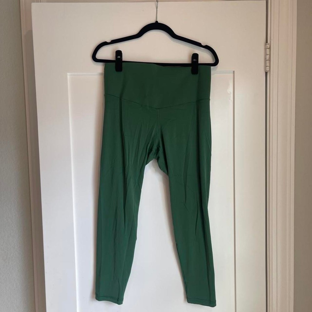 Aerie Forest Green High Waisted Leggings Size XL